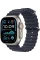 Apple Watch Ultra 2 49mm Natural Titanium Case with Navy Ocean Band 2024